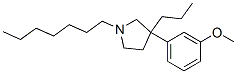 1-Heptyl-3-(m-methoxyphenyl)-3-propylpyrrolidine Struktur