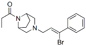 3-(3-ブロモ-3-フェニルアリル)-8-プロピオニル-3,8-ジアザビシクロ[3.2.1]オクタン 化学構造式