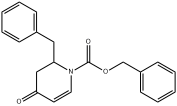 BENZYL 2-BENZYL-4-OXO-3,4-DIHYDROPYRIDINE-1(2H)-CARBOXYLATE Struktur
