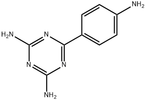 6-(4-Aminophenyl)-1,3,5-triazine-2,4-diamine Structure