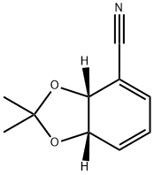 (+)-CIS-2(R),3(S)-2,3-DIHYDROXY-2,3-DIHYDROBENZONITRILE ACETONIDE,150767-96-7,结构式