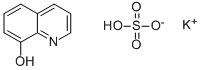 8-羟基喹啉硫酸氢钾盐, 15077-57-3, 结构式