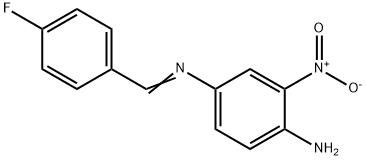 (1E)-1-N-[(4-Fluorophenyl)methylidene]-3-nitrobenzene-1,4-diamine Structure