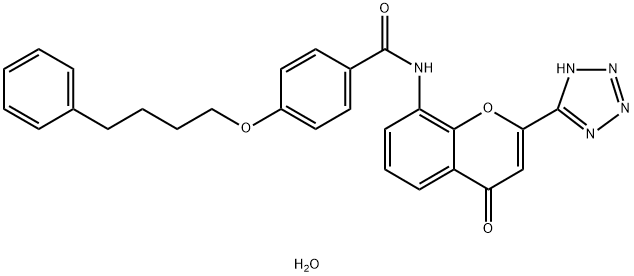 8-[4(4-phenylbutoxy)benzoyl]amino-2-(5-tetrazolyl)-4-oxo-4H-1-benzopyran