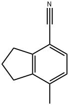 2,3-Dihydro-7-methyl-1H-indene-4-carbonitrile Structure