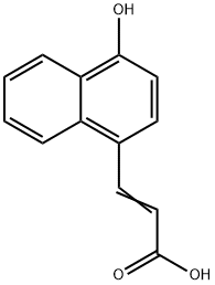 3-(4-hydroxy-1-naphthalenyl)-2-propenoic acid Structure