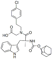 N-(N-((2-아다만틸옥시)카르보닐)-알파-메틸트립토필)-N-(2-(4-클로로페닐)에틸)글리신