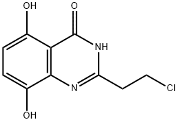 4(1H)-Quinazolinone,  2-(2-chloroethyl)-5,8-dihydroxy-  (9CI) Struktur