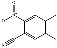 4,5-二甲基-2-硝基苯腈 结构式