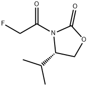 2-Oxazolidinone, 3-(fluoroacetyl)-4-(1-methylethyl)-, (S)- (9CI) Struktur