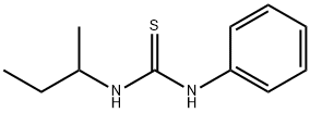1-(1-メチルプロピル)-3-フェニルチオ尿素 化学構造式