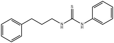 N-Phenyl-N'-(3-phenylpropyl)thiourea,15093-43-3,结构式