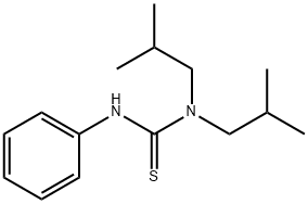 1,1-DIISOBUTYL-3-PHENYL-2-THIOUREA, 15093-48-8, 结构式