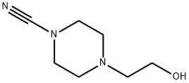 1-Piperazinecarbonitrile,4-(2-hydroxyethyl)-(9CI) 化学構造式