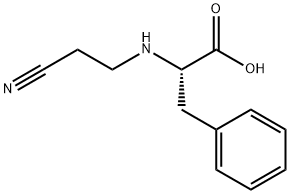 2-[(2-CYANOETHYL)AMINO]-3-PHENYLPROPANOIC ACID Structure