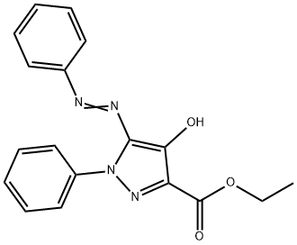 ethyl 4-hydroxy-1-phenyl-5-(phenylazo)-1H-pyrazole-3-carboxylate Structure