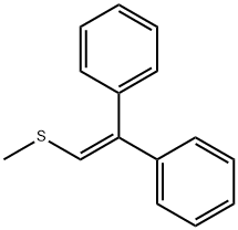 1,1-ジフェニル-2-(メチルチオ)エテン 化学構造式