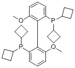 (S)-(-)-2,2'-BIS(DICYCLOBUTYLPHOSPHINO)-6,6'-DIMETHOXY-1,1'-BIPHENYL Structure