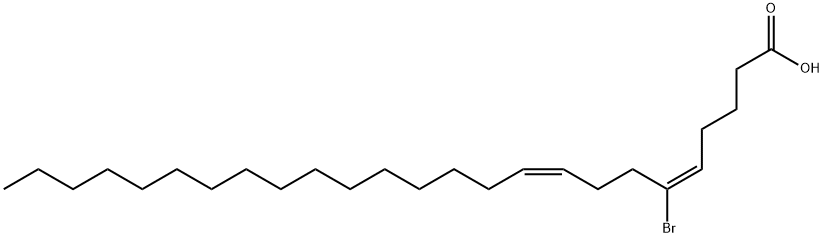 (E,Z)-6-Bromo-5,9-pentacosadienoic acid Struktur