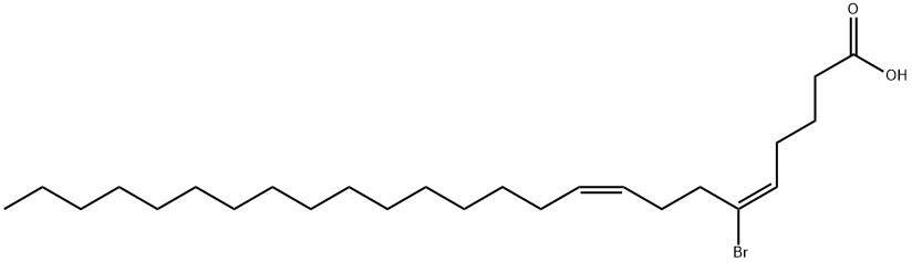 (E,Z)-6-Bromo-5,9-pentacosadienoic acid 结构式