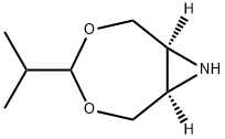 3,5-Dioxa-8-azabicyclo[5.1.0]octane,4-(1-methylethyl)-,cis-(9CI) Structure