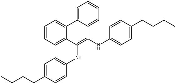 N9,N10-Bis(4-butylphenyl)phenanthrene-9,10-diamine Structure