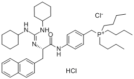 (S)-4-[2-[BIS(CYCLOHEXYLAMINO)METHYLENEAMINO]-3-(2-NAPHTHALENYL)-1-OXOPROPYLAMINO]벤질트리부틸포스포늄클로라이드하이드로클로라이드