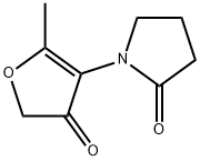 2-Pyrrolidinone,  1-(4,5-dihydro-2-methyl-4-oxo-3-furanyl)- Structure