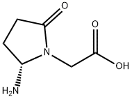 1-Pyrrolidineaceticacid,2-amino-5-oxo-,(S)-(9CI) Structure