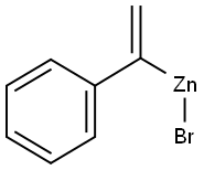 [1-(ブロモジンシオ)エテニル]ベンゼン 化学構造式