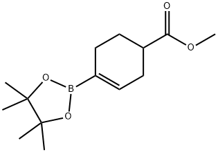 4-(4,4,5,5-TETRAMETHYL-1,3,2-DIOXABOROLAN-2-YL)-3-CYCLOHEXENE-1-CARBOXYLIC ACID METHYL ESTER Structure
