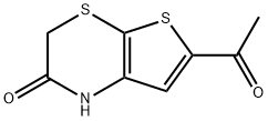 6-乙酰-1H,2H,3H-噻吩[2,3-B][1,4]噻嗪-2-酮,151095-12-4,结构式