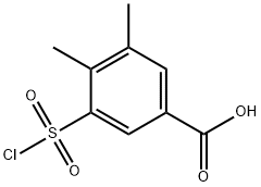 3-(氯磺酰基)-4,5-二甲基苯甲酸, 151104-64-2, 结构式