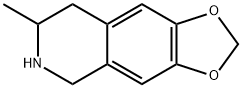 3-methyl-6,7-methylenedioxy-1,2,3,4-tetrahydroisquinoline 结构式