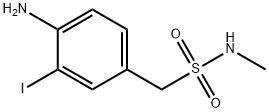 (4-AMINO-3-IODOPHENYL)-N-METHYLMETHANESULFONAMIDE 化学構造式