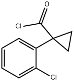 CYCLOPROPANECARBONYL CHLORIDE, 1-(2-CHLOROPHENYL)- (9CI) 结构式