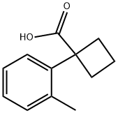 1-(2-methylphenyl)cyclobutane-1-carboxylic acid Struktur