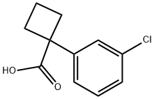 1-(3-氯苯基)环丁基甲酸,151157-55-0,结构式