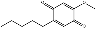 2-メトキシ-5-ペンチル-2,5-シクロヘキサジエン-1,4-ジオン 化学構造式