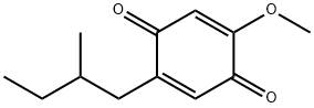 2-Methoxy-5-(2-methylbutyl)-2,5-cyclohexadiene-1,4-dione Struktur