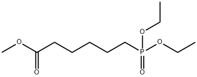 Methyl 6-(diethoxyphosphoryl)hexanoate 化学構造式