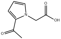 1H-Pyrrole-1-acetic acid, 2-acetyl- (9CI) Structure