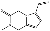 Pyrrolo[1,2-a]pyrazine-6-carboxaldehyde, 1,2,3,4-tetrahydro-2-methyl-3-oxo- (9CI) 结构式