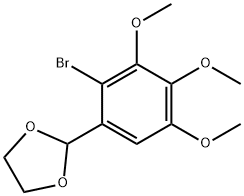 2-(2-溴-3,4,5-三甲氧苯基)-1,3-二噁戊环 结构式