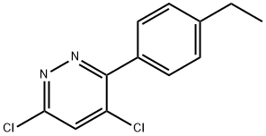 4,6-DICHLORO-3-(4-ETHYLPHENYL)-PYRIDAZINE 化学構造式