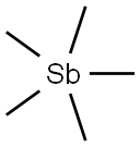 ペンタメチルアンチモン(V) 化学構造式