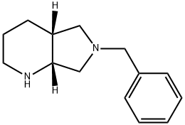 (4AR,7AR)-八氢-6-(苯甲基)-1H-吡咯并[3,4-B]吡啶 结构式