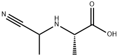 Alanine, N-(1-cyanoethyl)- (9CI) 结构式