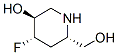 2-Piperidinemethanol,4-fluoro-5-hydroxy-,[2S-(2alpha,4alpha,5beta)]-(9CI) 化学構造式