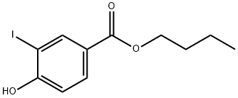 4-羟基-3-碘苯甲酸丁酯,15126-09-7,结构式